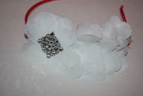 Flower Hard Headband - Chic Crystals