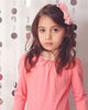 Peach Bow Hair Clip - Chic Crystals