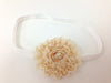 Ruffled Fabric Headband - Chic Crystals