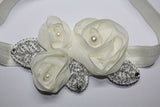 Pearl Flower Headband - Chic Crystals