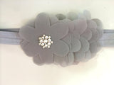 Chiffon Flower Headband - Chic Crystals