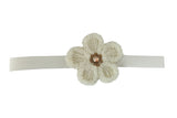 Ivory Flower Headband - Chic Crystals