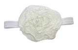 Gray Chiffon Headband - Chic Crystals