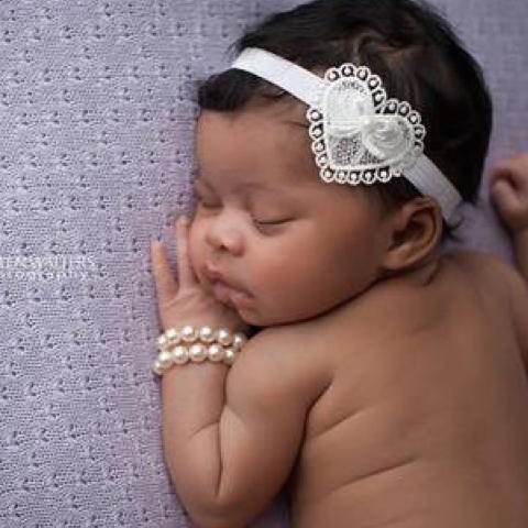 Lace Heart Headband - Chic Crystals