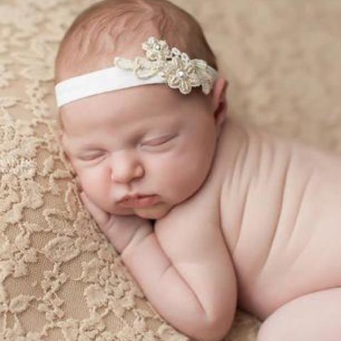Gold Lace Headband - Chic Crystals