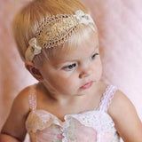 Gold Lace Headband - Chic Crystals
