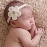 Ivory Flower Headband - Chic Crystals