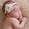 Ivory Flower Headband - Chic Crystals