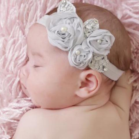 Pearl Flower Headband - Chic Crystals