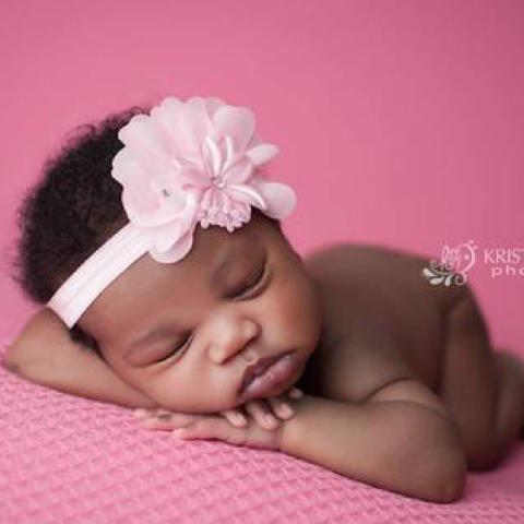 Pink Flower Headband - Chic Crystals