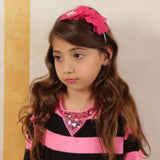 Flower Hard Headband - Chic Crystals