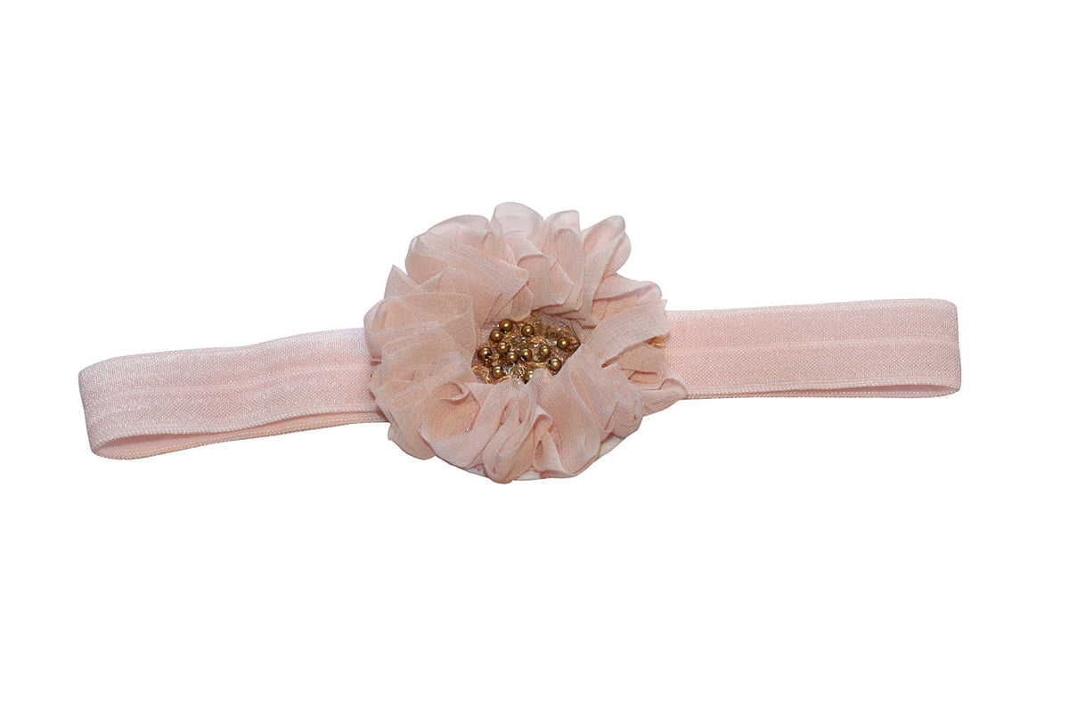 Gold Beaded Headband - Chic Crystals