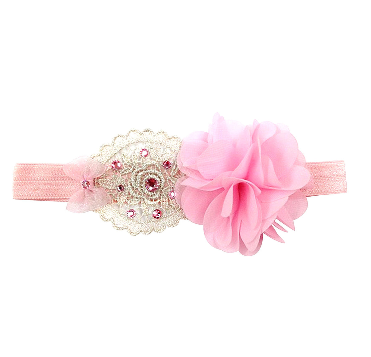 Chiffon Headband - Chic Crystals