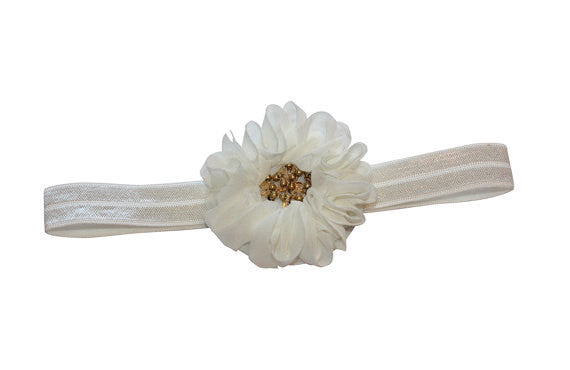 Pastel Pink Gold Beading Band - Chic Crystals