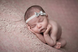 Red Silver Bow Headband - Chic Crystals