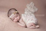 Red Silver Bow Headband - Chic Crystals
