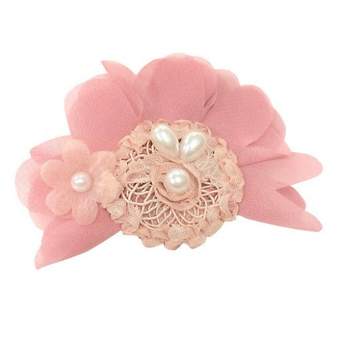 Mauve Pearl Hair Clip - Chic Crystals