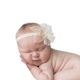 Gold Tulle Leaf Band - Chic Crystals