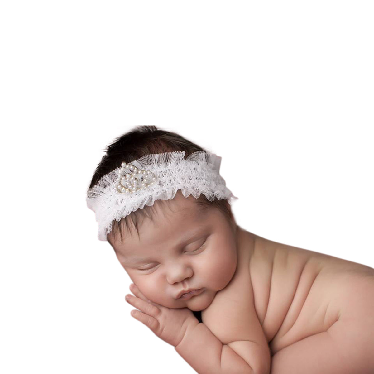 Pearl Tiara Headband - Chic Crystals