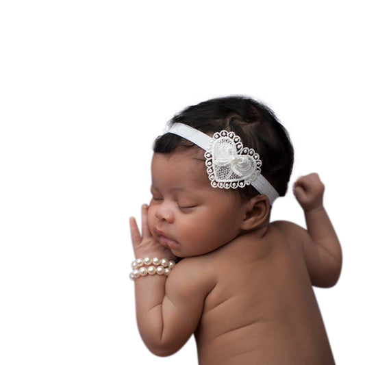 Lace Heart Headband - Chic Crystals