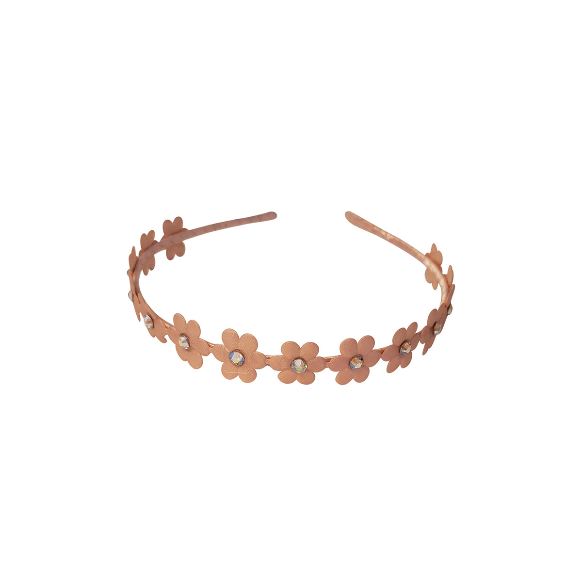 Flower Hard Headband - Chic Crystals