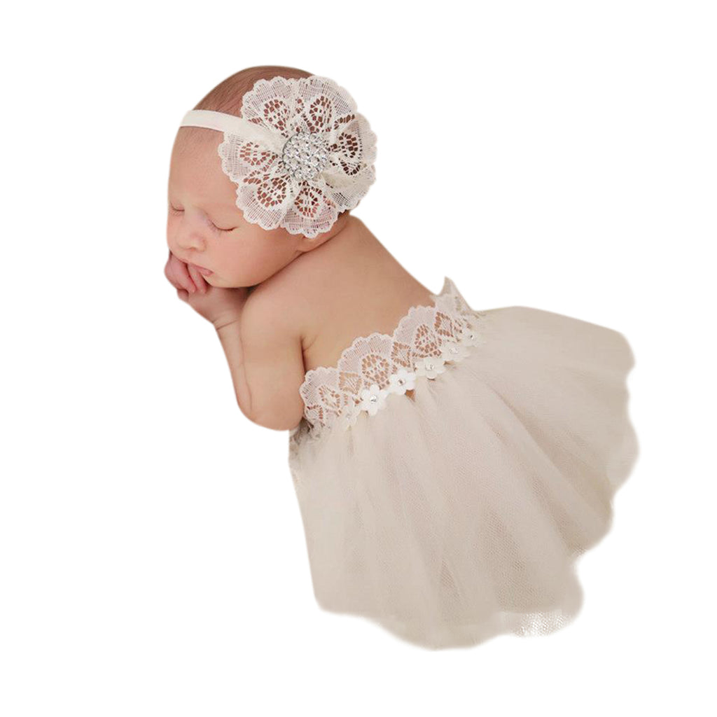 Ivory Tutu Band Set - Chic Crystals