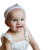 White Tiara Headband - Chic Crystals
